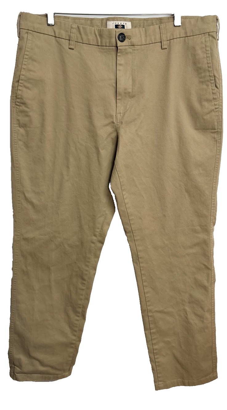Joseph Abboud Heritage Washable Chino Pants Men's 38X32 Khaki Stretch Casual NEW